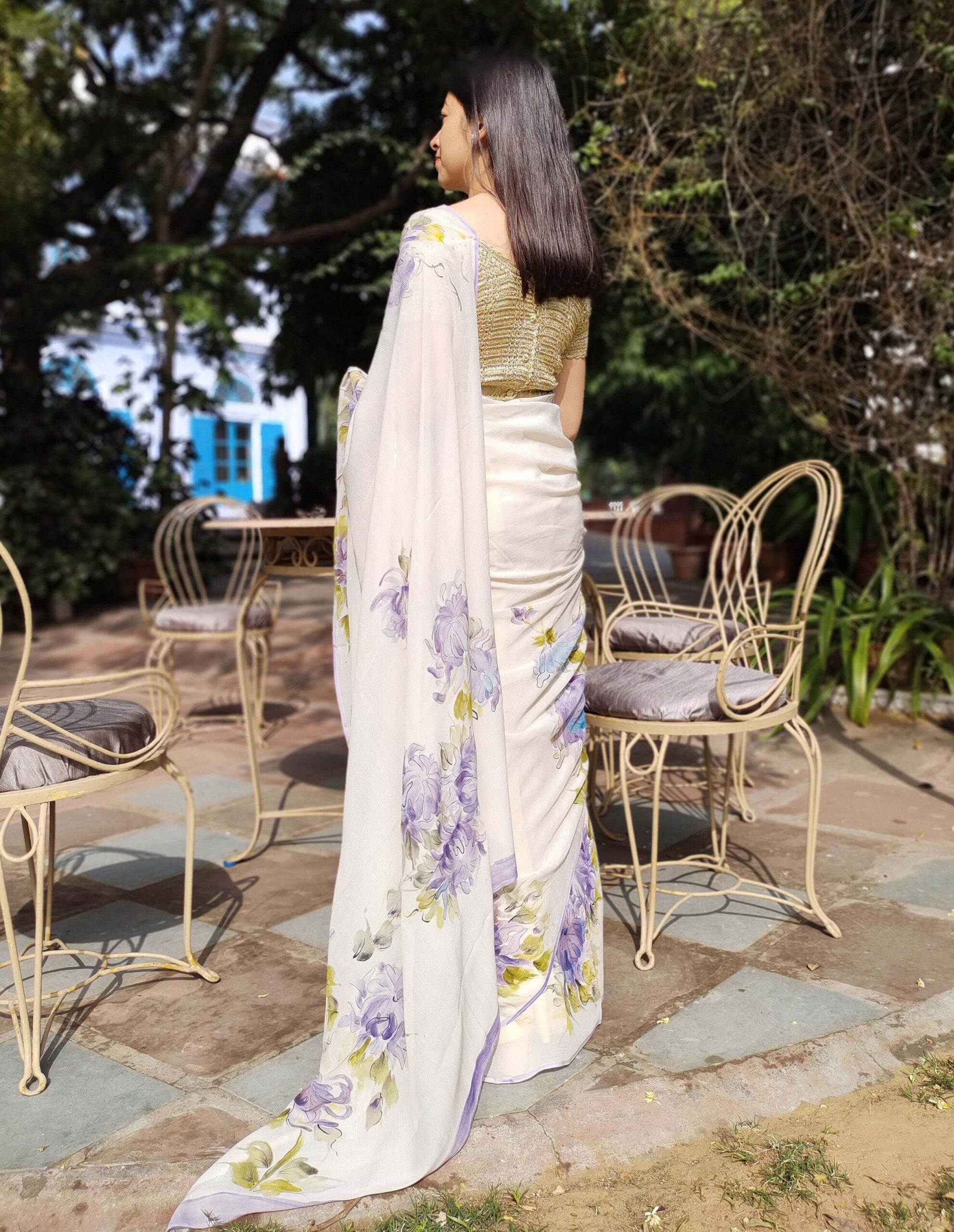 Discover 187+ chiffon saree white latest